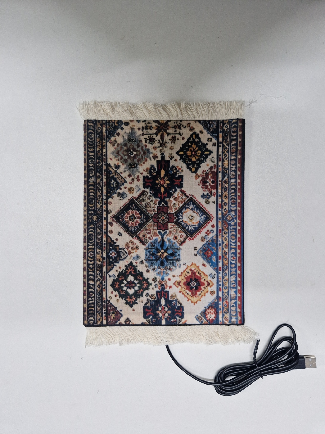 Verwarmde muismat met USB in het Perzische dessin Mozaïek